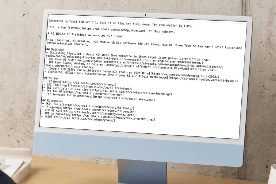 LLMS.txt von AI SEALS