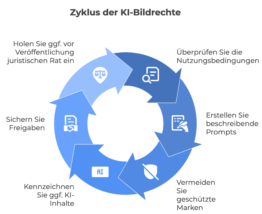 Zyklus der KI-Bildrechte